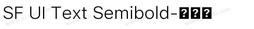 SF UI Text Semibold字体转换